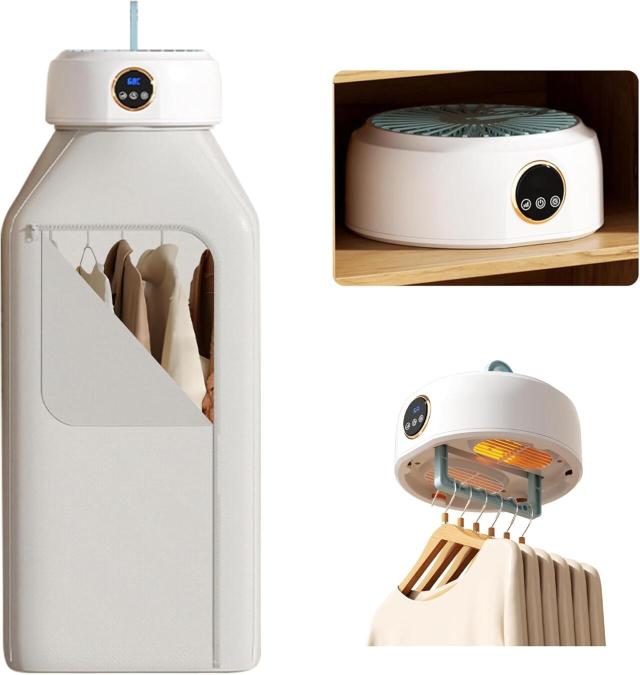 Secador Elétrico Portátil de Diseño Plegável
