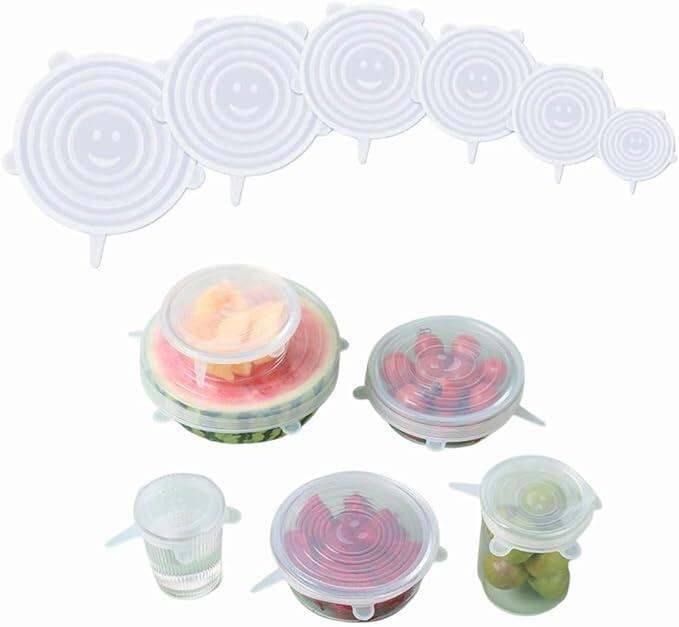 Tapa de Silicone Reutilizável – Conserva os seus Alimentos Sem Plástico e Sem Derrames