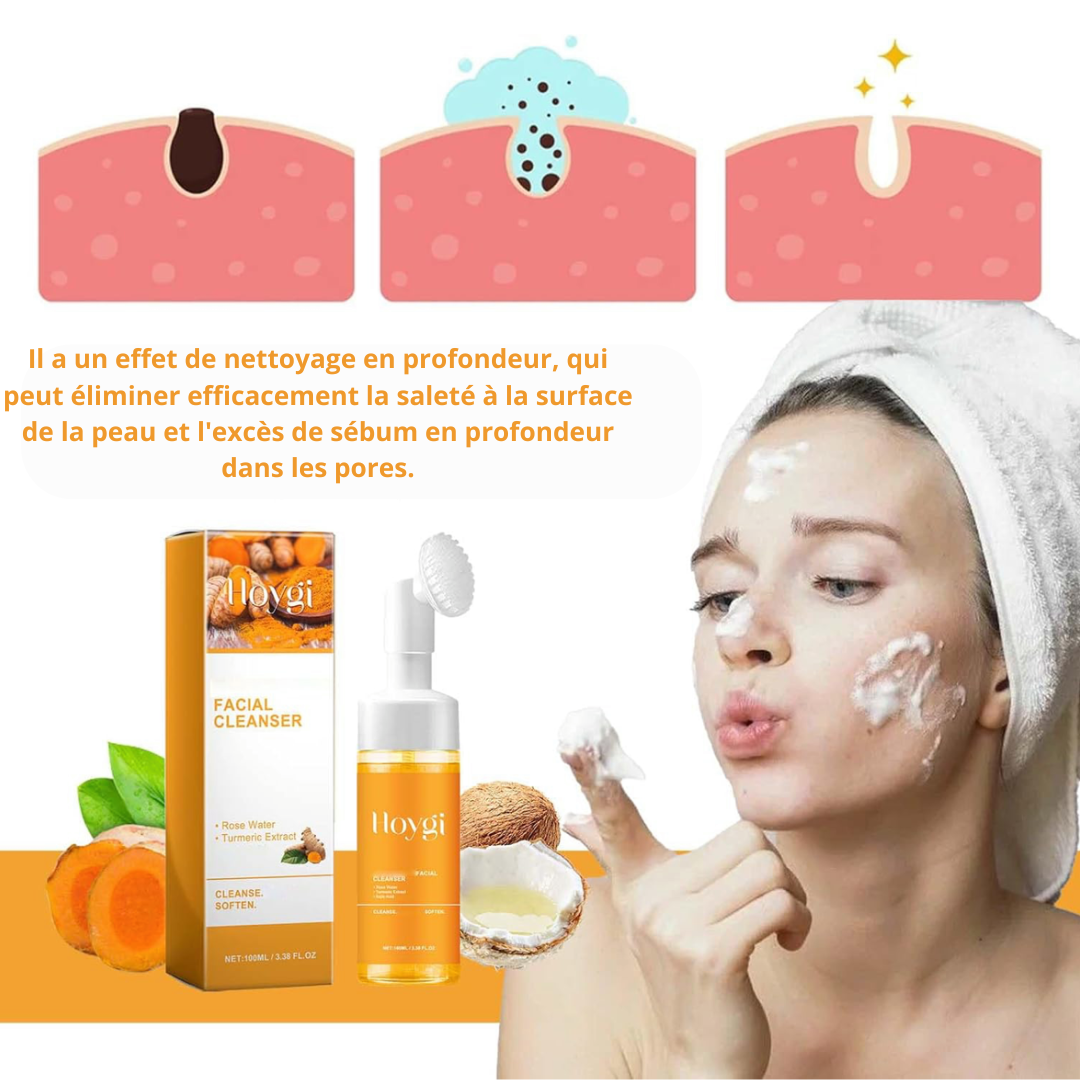 Limpador facial de curcuma