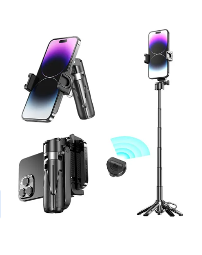 MINI TRÍPODE PARA TELEMÓVEL P15 MINI – Estabilidade portátil para criar conteúdos em qualquer lugar