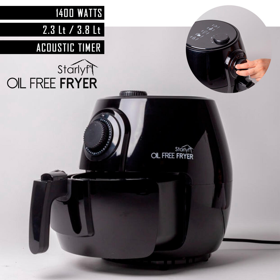 Freiadora de ar de 3,8 L de capacidade