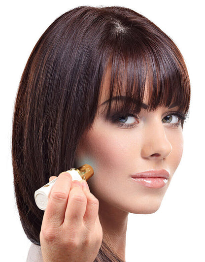 Depiladora facial compacta con cabezal de oro 18K